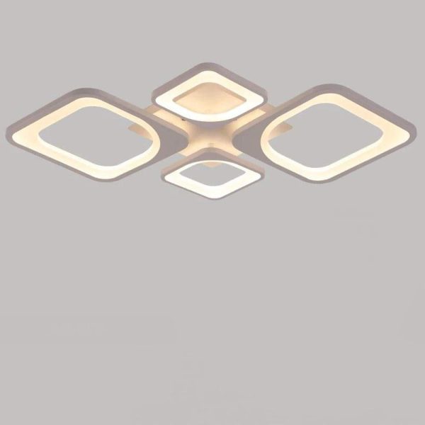 Rectangular Metal LED White Modern Ceiling Lights Flush Mount Lighting - Image 2