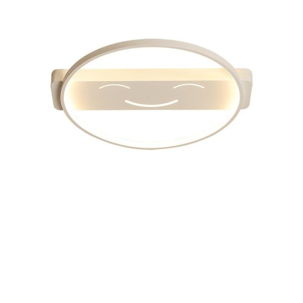 Circle Shaped Flush Mount Ceiling Light Face Metal Light 1 Light - Image 2
