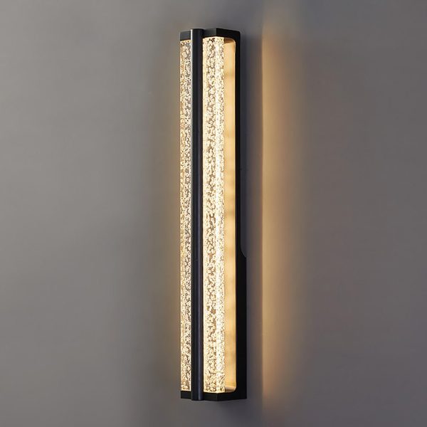 Long Strip Living Room Stairs Outdoor Aisle Stainless Steel Crystal Wall Sconces - Image 4