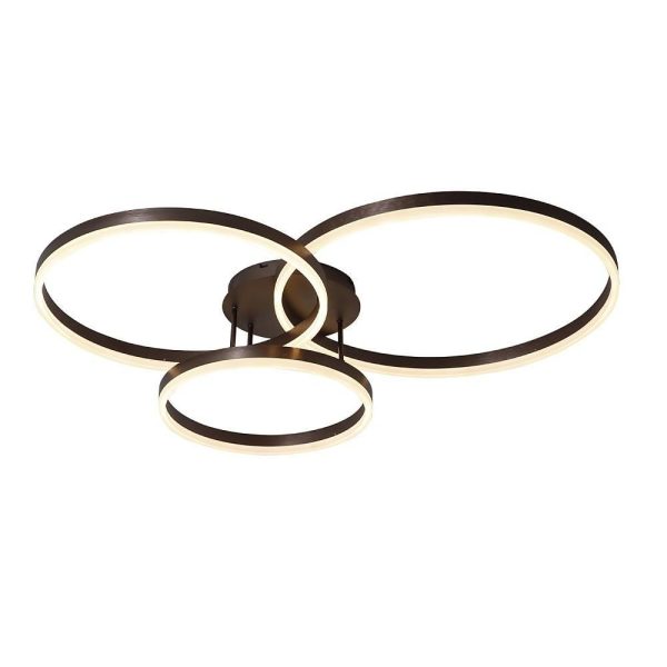 3 Circles Metal Dimmable LED Modern Flush Mount Ceiling Lighting - Image 7