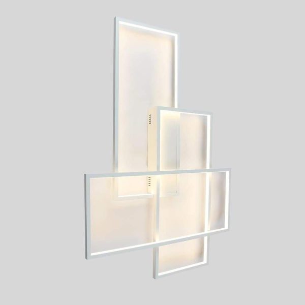 Rectangular Hybrid Modern Flush Mount Ceiling Light With 1 Central LED Light - Image 18