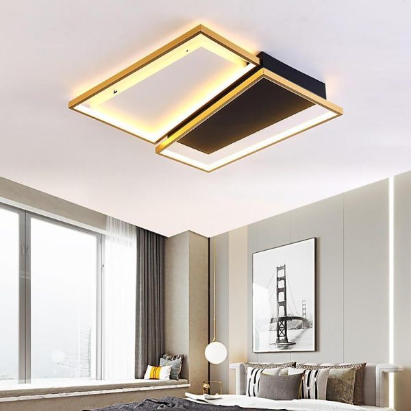 Rectangle Round LED Modern Flush Mount Lighting Ceiling Lights Chandeliers - Image 2