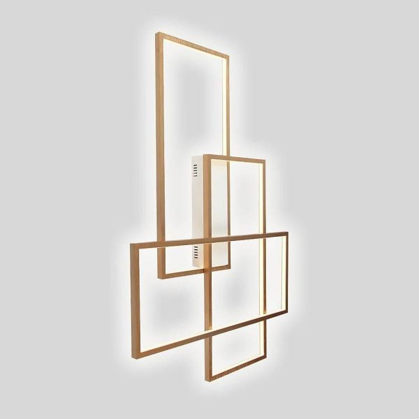 Rectangular Hybrid Modern Flush Mount Ceiling Light With 1 Central LED Light - Image 10
