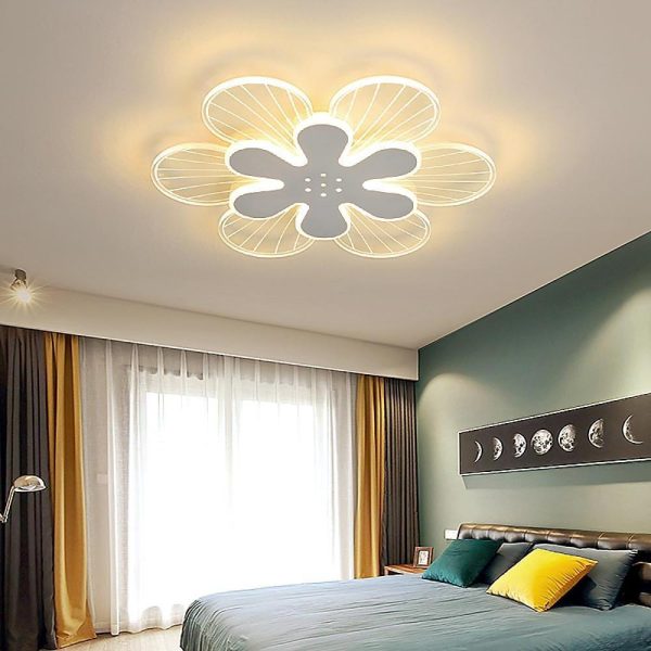 Novelty Stylish Flower LED Flush Mount Ceiling Light for Bedroom - Image 3