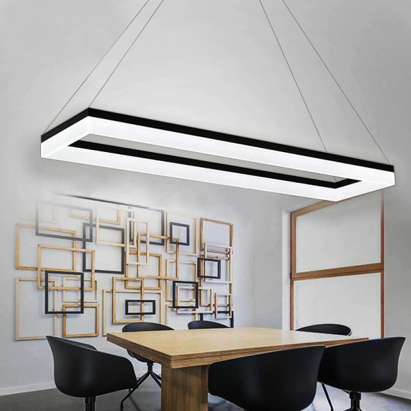 Rectangular Dining Room Chandeliers LED Modern Chandeliers