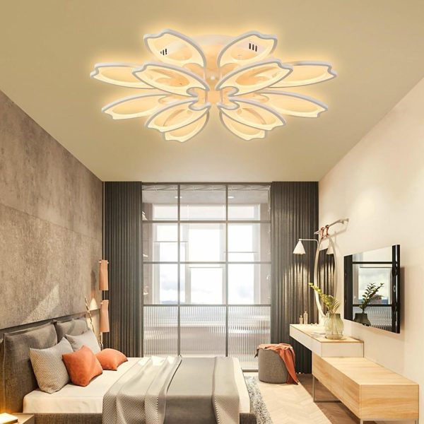 Flower Novelty Flush Mount Ceiling Light Fixtures Modern LED Ceiling Light - Image 8
