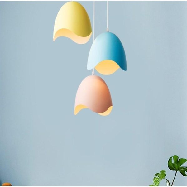 3-light Half Eggshell Shaped LED Modern Pendant Lighting Island Lights - Image 2