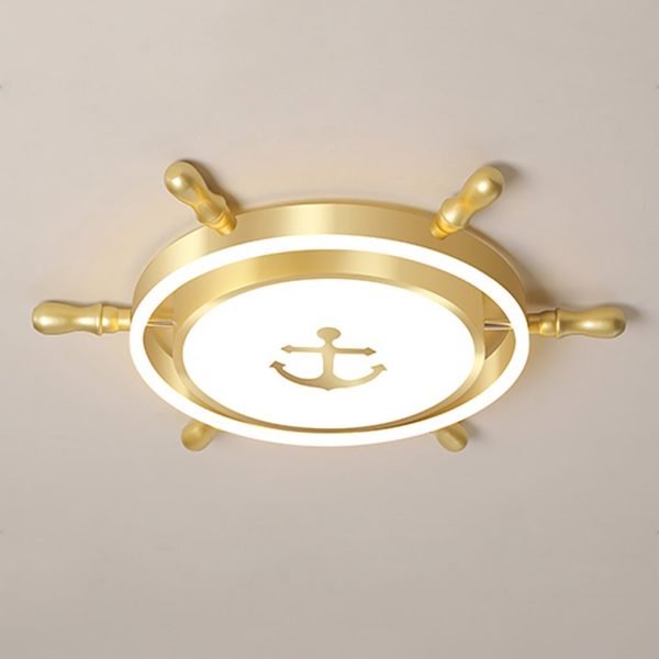 Mediterranean Style Cartoon Rudder Design LED High Transmittance Ceiling Lamp - Image 10