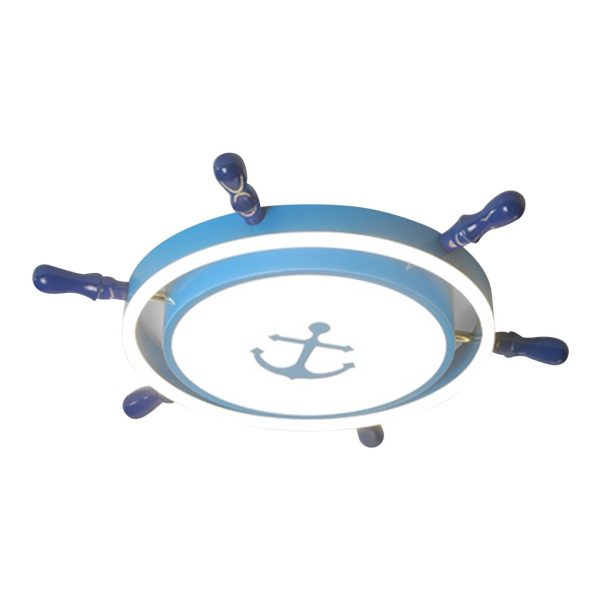 Mediterranean Style Cartoon Rudder Design LED High Transmittance Ceiling Lamp - Image 9