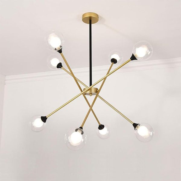 LED Modern Glass Sputnik Chandelier Pendant Light Hanging Lamp Island Lights - Image 5