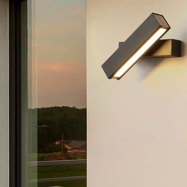 Minimalist Creative Rotatable Design LED Background Wall Bedroom Wall Sconces - Image 3