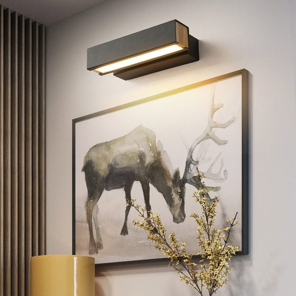 Minimalist Creative Rotatable Design LED Background Wall Bedroom Wall Sconces - Image 5