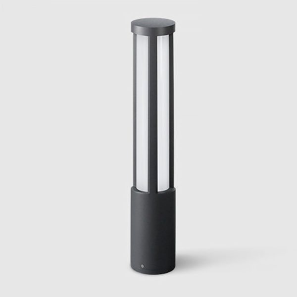 Cylinder Shaped LED Black Modern Outdoor Post Lights Pole Lamp Path Lights - Image 10