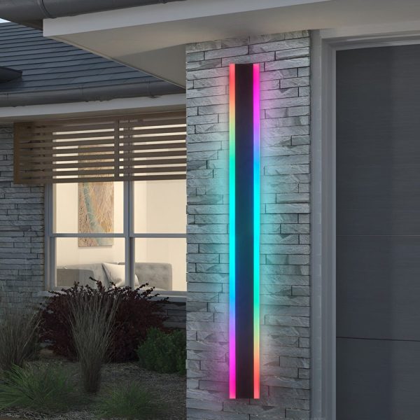 Long Strip Waterproof LED RGB Multi Color Modern Outdoor Sconces - Image 7