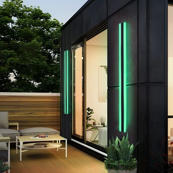 Long Strip Waterproof LED RGB Multi Color Modern Outdoor Sconces - Image 4