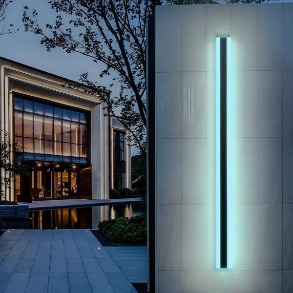 Long Strip Waterproof LED RGB Multi Color Modern Outdoor Sconces - Image 3