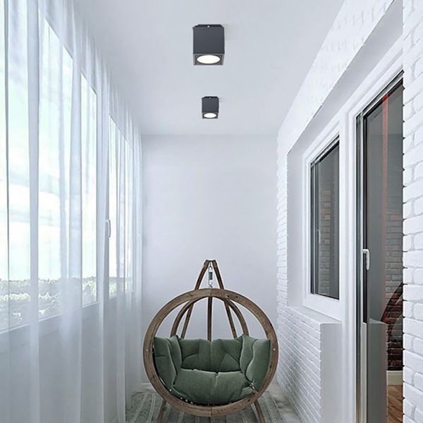 Minimalist Outdoor LED Ceiling Light Square Downlight for Villa Corridor Balcony - Image 2