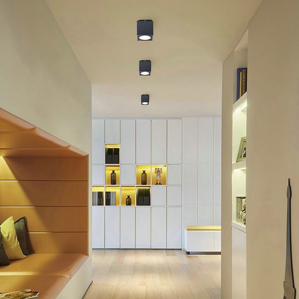 Minimalist Outdoor LED Ceiling Light Square Downlight for Villa Corridor Balcony - Image 3