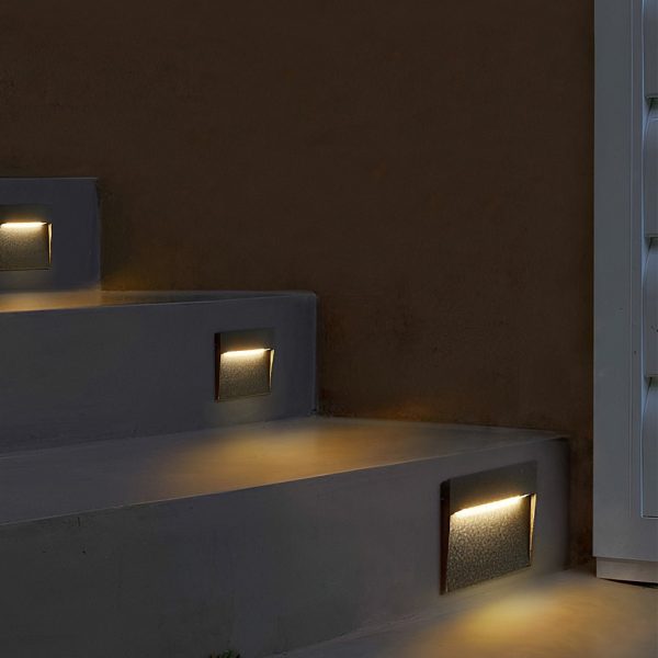 Minimalist Square Waterproof Stair Lights Step Lights Outdoor Wall Lights Stairway Sconces - Image 5
