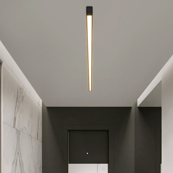 Minimalist Strip Stepless Dimming LED Modern Ceiling Light with Remote Control - Image 4
