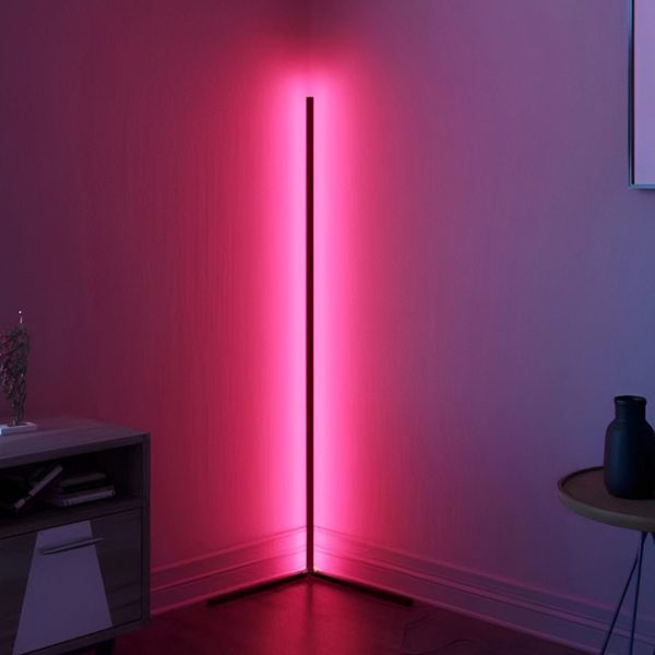 Remote Control RGB Dimmable LED Corner Floor Lamp - Image 7