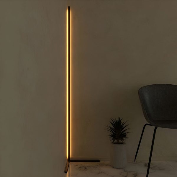Remote Control RGB Dimmable LED Corner Floor Lamp - Image 4