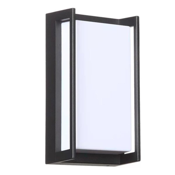 Modern Simplicity Rectangular ABS LED Waterproof Outdoor Wall Sconce Lamp For Garden - Image 12