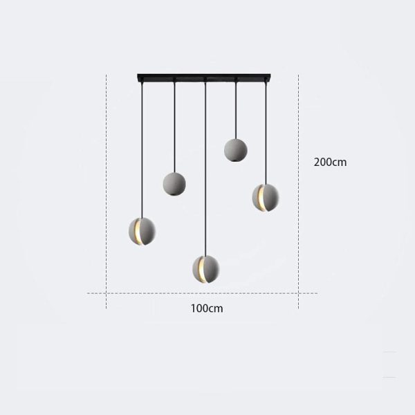 Vintage Cerami Pendant Light Unique Pendant Lighting LED Ceiling Light - Image 9