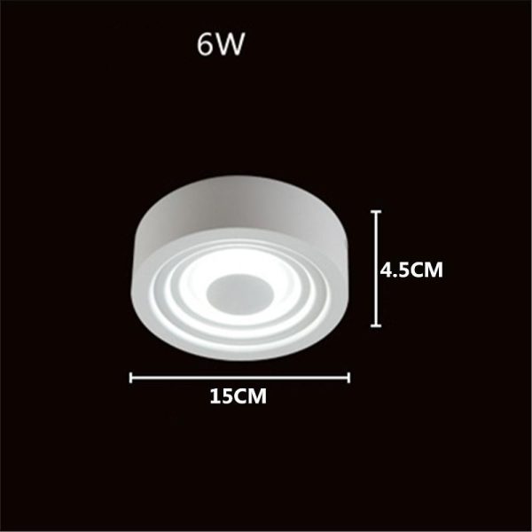 6" Multiple Circles Flush Mount Ceiling Light Geometric LED Light - Image 6