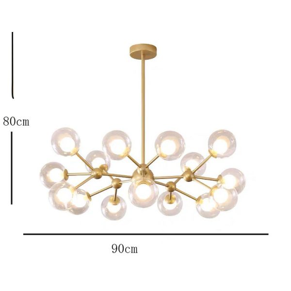 Modern Cluster Sputnik Chandelier Globe Chandelier 15 Bulbs - Image 9
