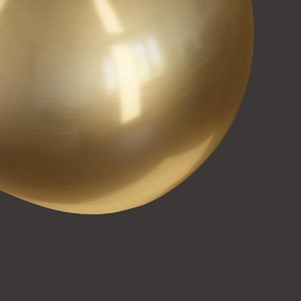 6'' LED 1-Light Globe Small Flush Mount Light Nordic Copper Ceiling Light - Image 8