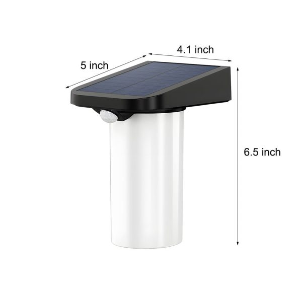 Modern LED Black Outdoor Solar Wall Lights with Motion Sensor - Image 6