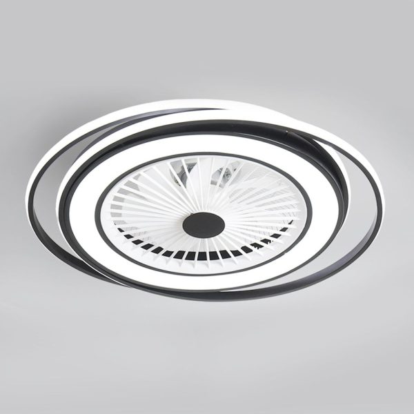 Modern Minimalist Stepless Dimming Invisible Bladeless Ceiling Fan Light for Bedroom - Image 7