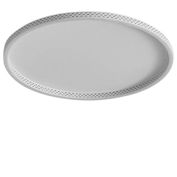 Modern Round Dimmable Flush Mount Lights LED Ceiling Light with Hollow Edge - Image 12
