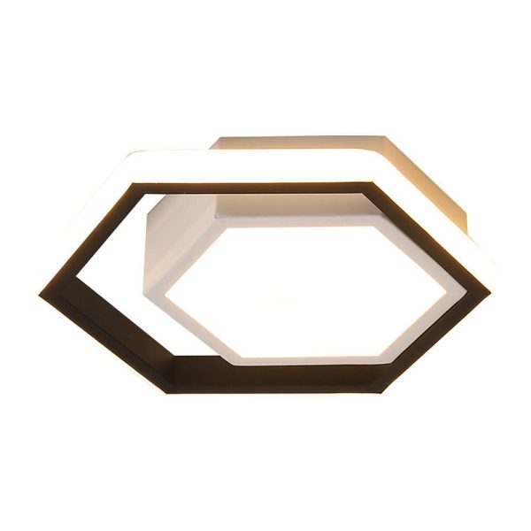 Hexagon Shaped LED Modern Flush Mount Lighting Ceiling Lights Hanging Light - Image 4