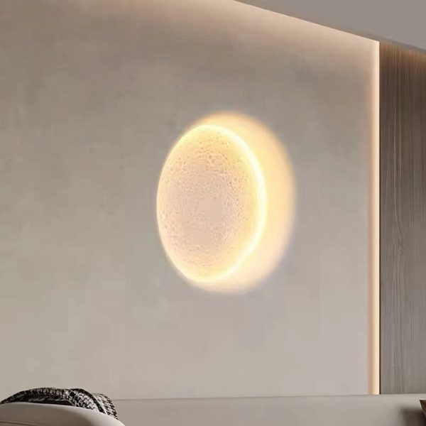 Moon-like Plaster LED Embedded Wall Light Anti-glare for Background Wall - Image 3