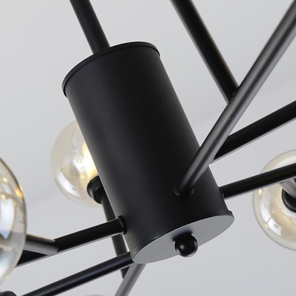 12 Bulbs Glass Sputnik Shaped LED Nordic Pendant Light Hanging Lamp Island Lights - Image 7