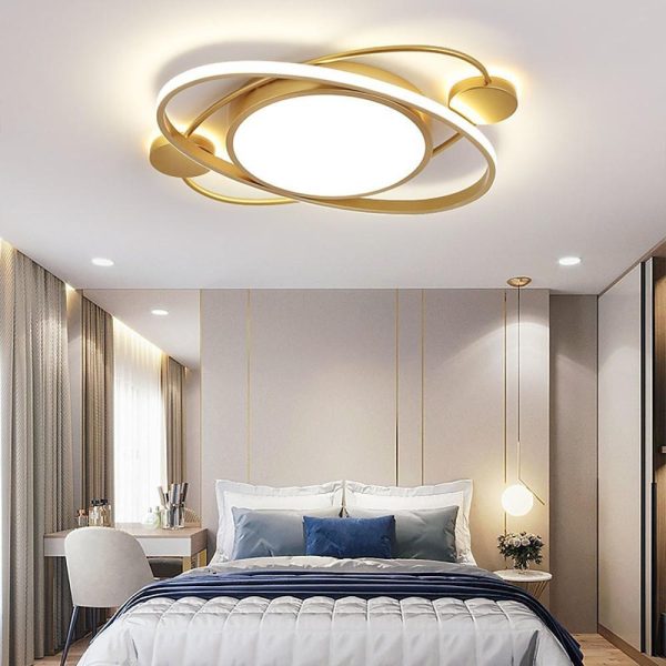 Circular Dimmable LED Nordic Ceiling Lights Flush Mount Lighting - Image 5