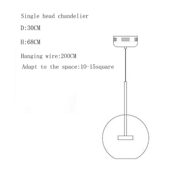 Globe Bubble Glass Pendant Light Modern Pendant Lighting - Image 11