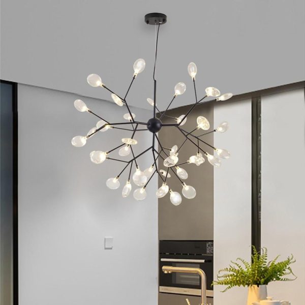 36 Lights LED Cluster Design Modern Sputnik Chandelier Ceiling Light - Image 2