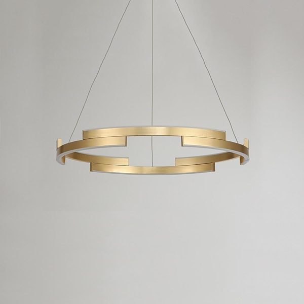 Modern Geometrical Circle Chandelier Pendant Light for Bedroom - Image 7