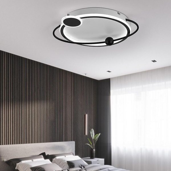 Oval Shaped Bedroom Flush Mount Lighting Unique LED Ceiling Lights - Image 4