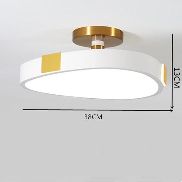 Rounded Abstract Flush Mount Lights LED Bedroom Ceiling Lights - Image 5