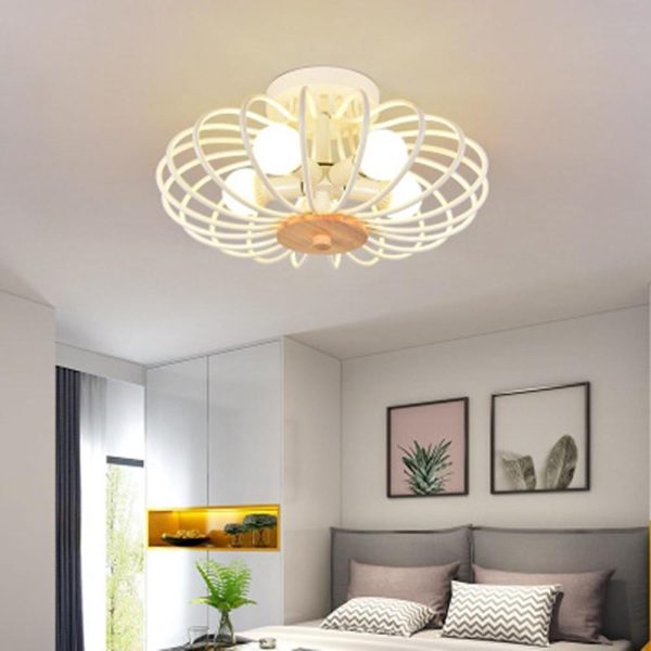 Globes Metal Intricate Modern LED Flush Mount Ceiling Light for Bedroom - Image 3
