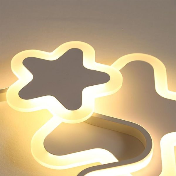 Triple Star Flush Mount Light LED Ceiling Light for Baby Kids Lighting - Image 11