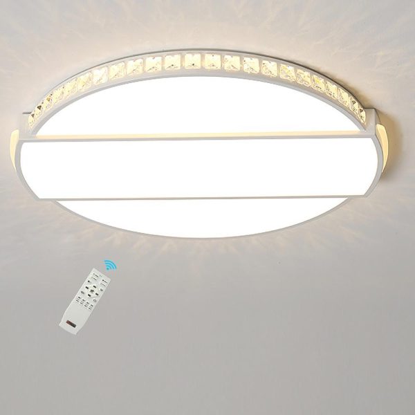 Circle Rectangular Flush Mount Light Fixtures Single LED Ambient Light - Image 2
