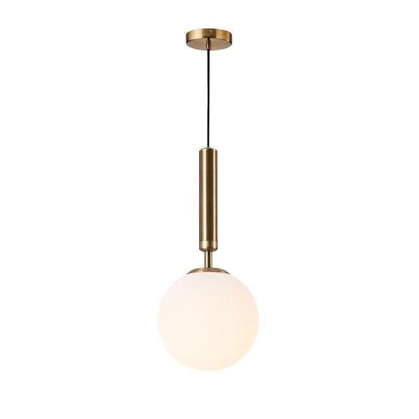 Globe Shaped Electroplated Glass Metal LED Artistic Pendant Lights - Image 4