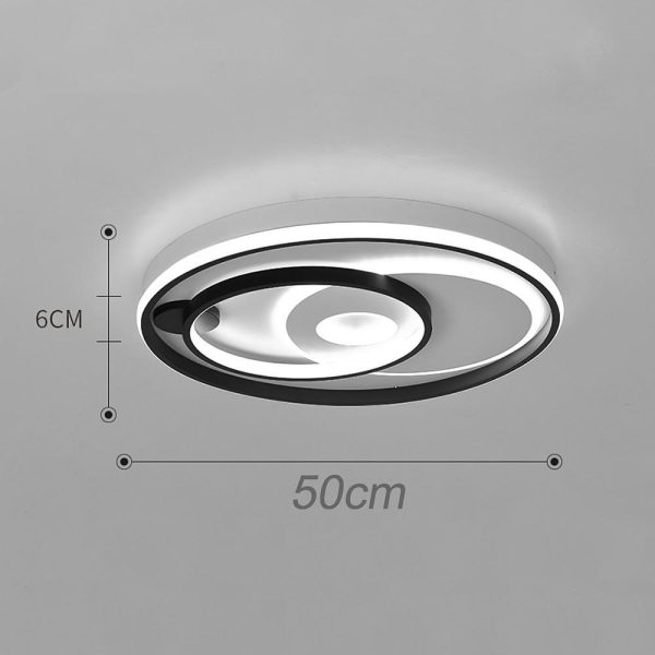 3 Circle Minimalist LED Flush Mount Ceiling Light for Bedroom - Image 6