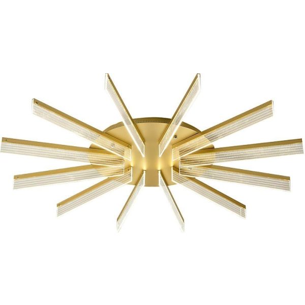 12 Lights Circular Linear Design LED Nordic Flush Mount Ceiling Lights - Image 6