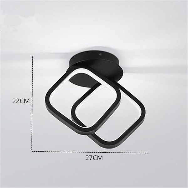 2 Ring Flush Mount Ceiling Light Minimalist LED Light - Image 7